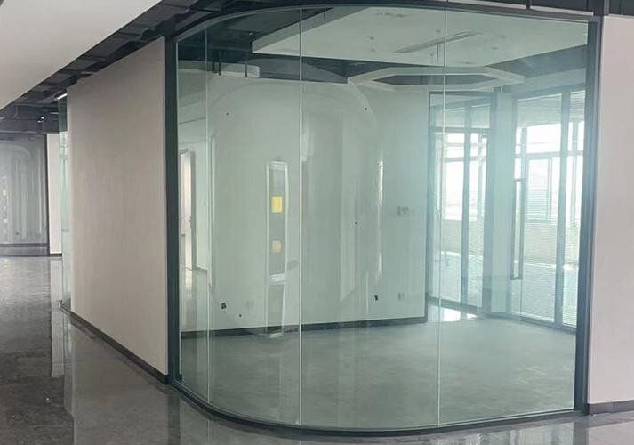 杭州市异形展柜玻璃弧形玻璃 - 价格